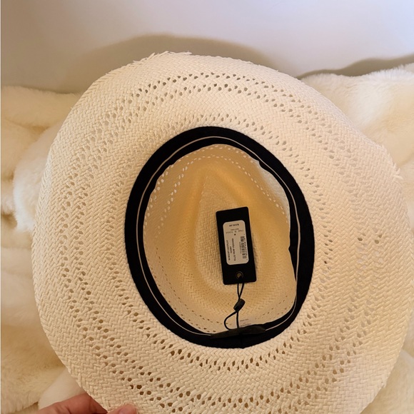 Rag & Bone Cream Straw Hat - Picture 2 of 8